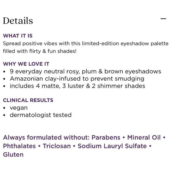 Tarte Positive Vibes Eyeshadow Palette New - Picture 3 of 7